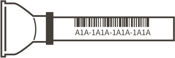 Activation codes are found on the side of the DNA Tube