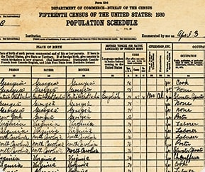 1930 Census records on Ancestry