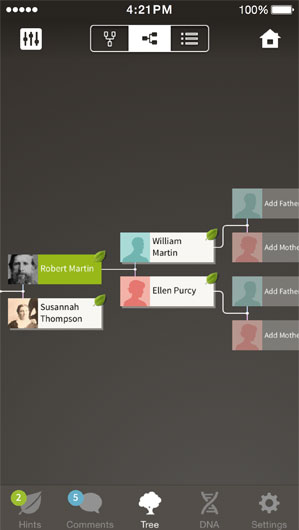 Ancestry mobile apps for iPhone, iPad, Android and Amazon