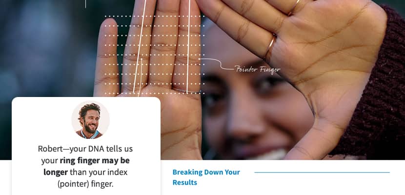 AncestryDNA Traits Finger Length
