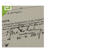 See the signature on your father's first passport
