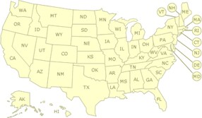 Map of United States