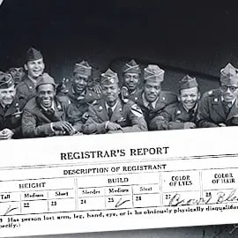 WW2 US Military draft card