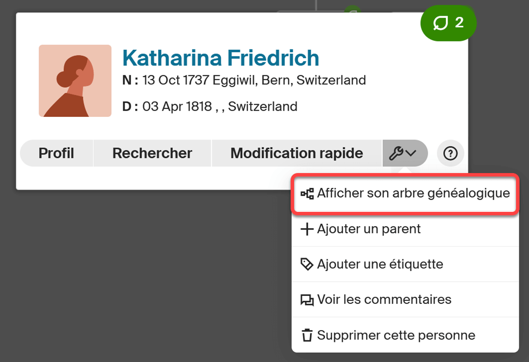 Options de mon compte