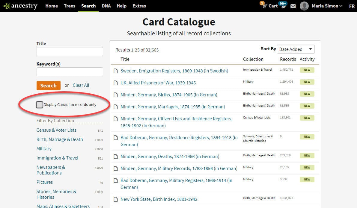 Finding Immigration Records