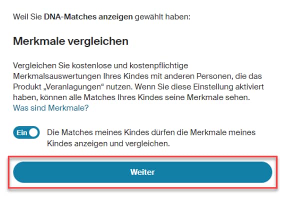 Kinder – Merkmale