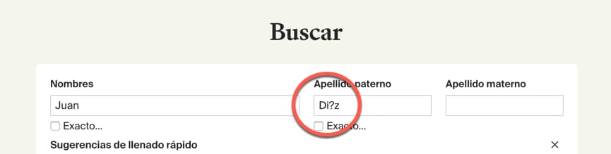 símbolos especiales