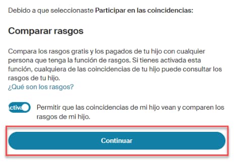 rasgo infantil