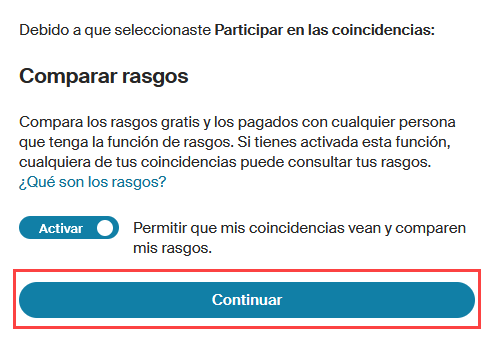 comparar rasgos