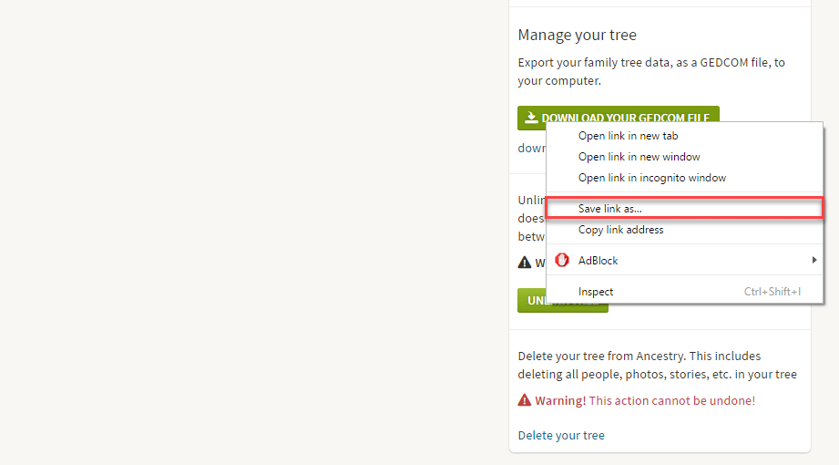 ancestery tree