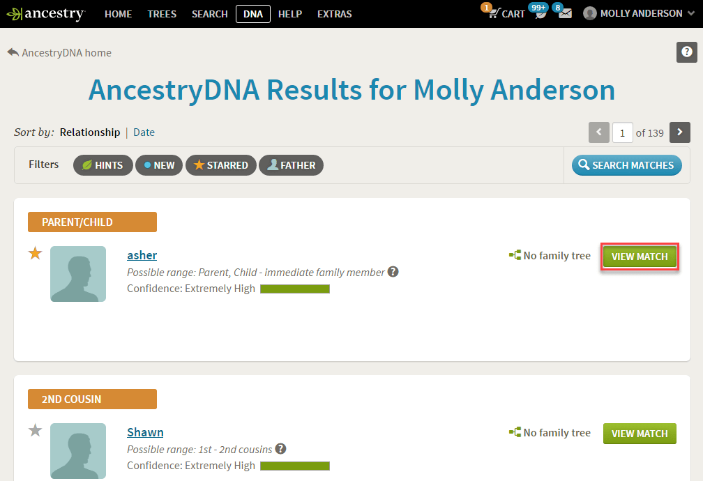 Contacting Ancestry Members