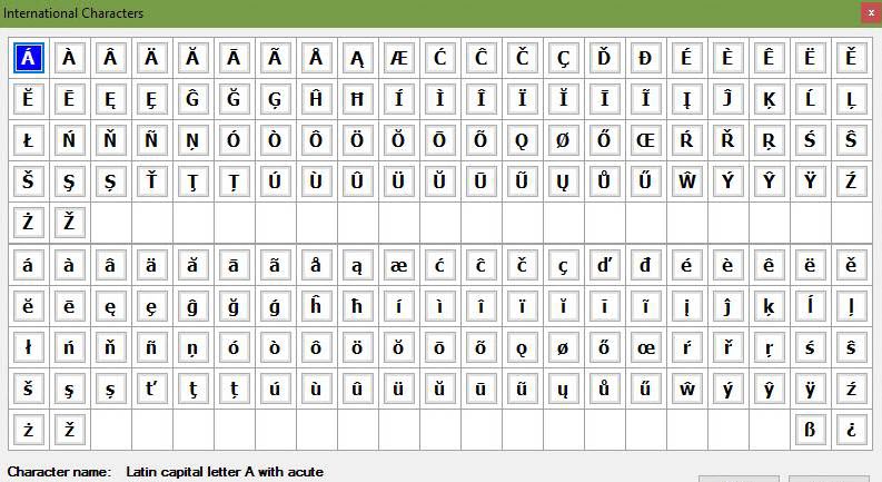 World Archives Project International Characters And Diacritics World Archives Project International Characters And Diacritics