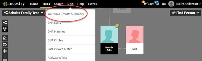locating dna results