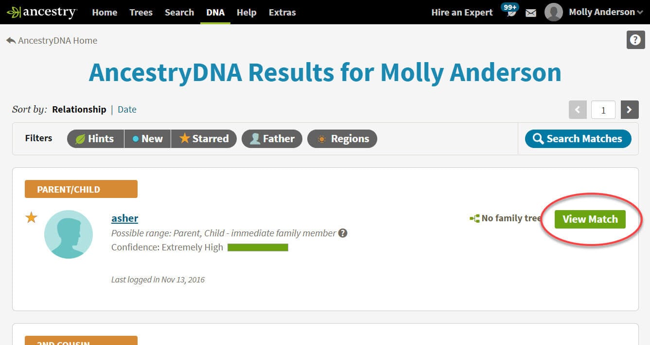 Sending Messages on Ancestry